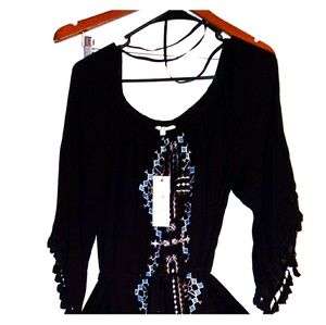 Really Cute Off The Shoulder Aztec Print Dress 1x